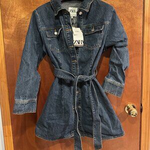 NEW Zara Doro Denim Mini Dress